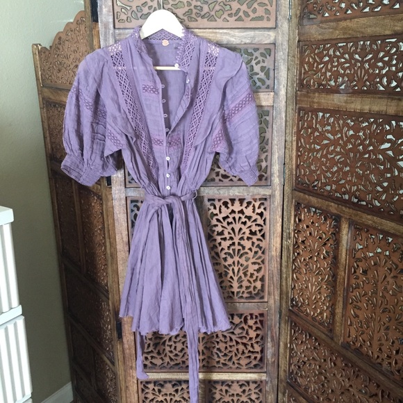 NEW NWT Free People Sydney Mini Dress Purple - Picture 2 of 7